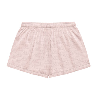 Pink Secret Logo Print Pyjama Shorts Miss Photogenic