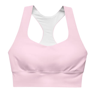 Powder Pink Sports Crop Yoga Top Miss Photogenic