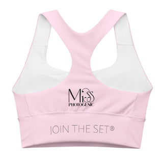 Powder Pink Sports Crop Yoga Top Miss Photogenic
