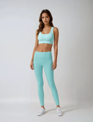 Shell Blue Yoga Leggings Miss Photogenic
