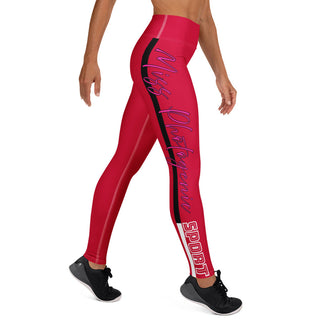 Miss Photogenic SPORT Yoga Leggings - Red