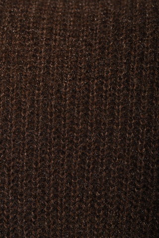 Cut Out Tie Bow Sleeve Detail Chunky Knitted Top