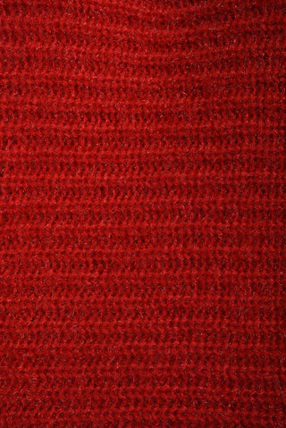 Cut Out Tie Bow Sleeve Detail Chunky Knitted Top