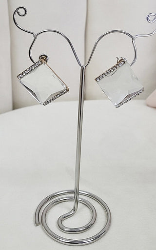 Diamante Crystal Drop Earrings