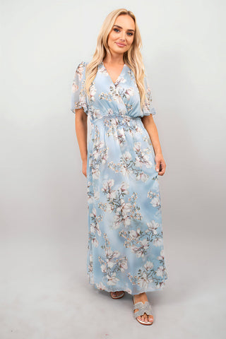 Floral Wrap Maxi Dress