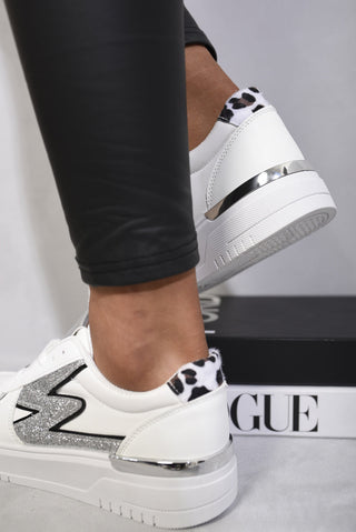 Glitter Lightening Wedge Trainers