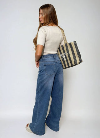 High Waisted Wide Leg Jeans