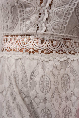 Lace Sleeveless Summer Maxi Dress