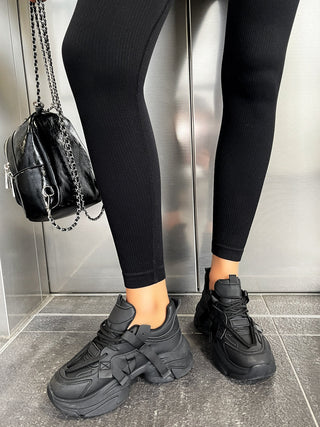 Lace Up Platform Chunky Trainers