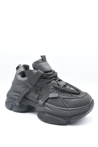Lace Up Platform Chunky Trainers