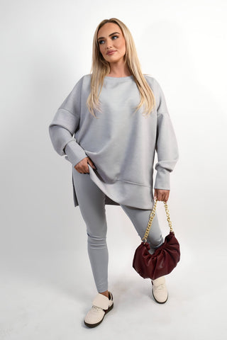 Long Sleeve Side Split Sweatshirt & Leggings Co-ord Set