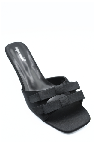 Open Toe Bow Detail High Heels