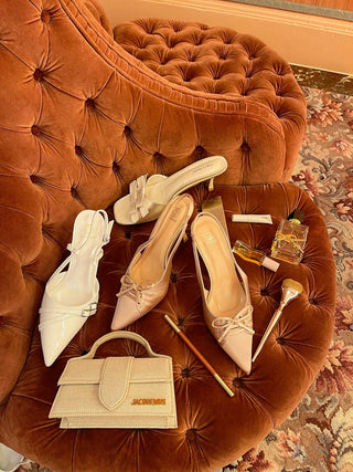 Open Toe Bow Detail High Heels