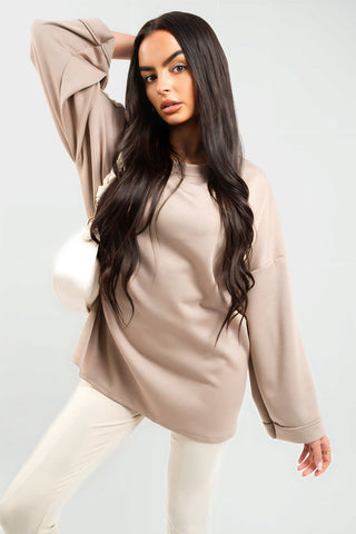 Oversized Long Sleeve Sweatshirt Top