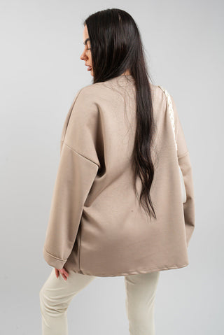 Oversized Long Sleeve Sweatshirt Top