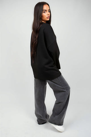 Oversized Long Sleeve Sweatshirt Top