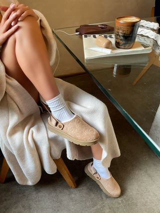 Printed Sling Back Platform Clogs