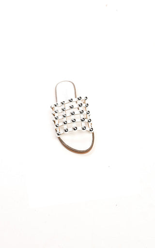 Studded Caged Open Toe Sandals