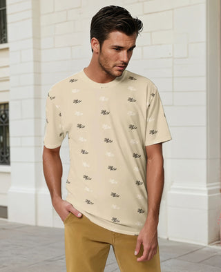 Join The Set All Over Print Tee - Taupe Mr Photogenic
