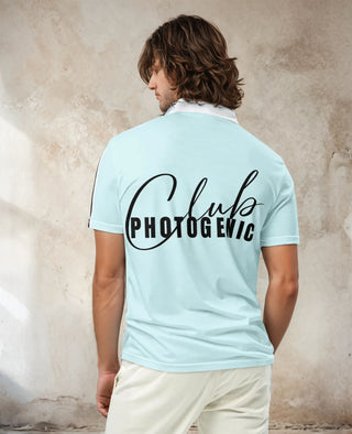Join The Set Club Photogenic Polo Shirt - Aqua Mr