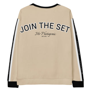 Join The Set Logo Reel Sweatshirt - Taupe Mr Photogenic