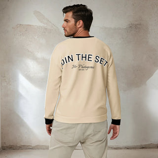 Join The Set Logo Reel Sweatshirt - Taupe Mr Photogenic