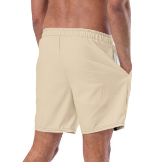 Join The Set Reel Swim Shorts - Beige Mr Photogenic