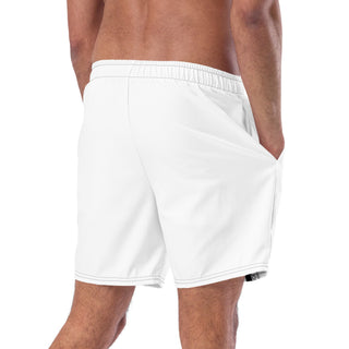 Join The Set Reel Swim Shorts - White Mr Photogenic