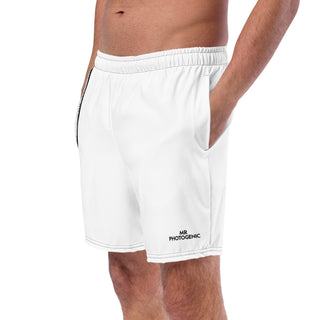 Join The Set Reel Swim Shorts - White Mr Photogenic