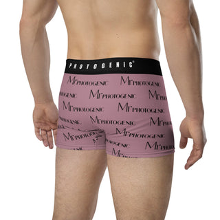 Mr Photogenic Logo Boxers - Dusky Plum