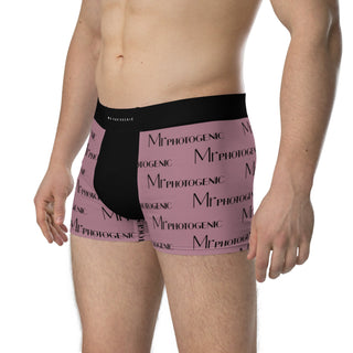 Mr Photogenic Logo Boxers - Dusky Plum
