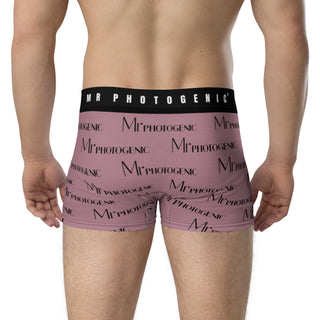 Mr Photogenic Logo Boxers - Dusky Plum