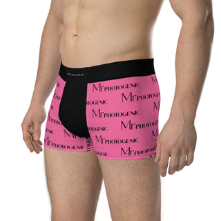 Mr Photogenic Logo Boxers - Pink