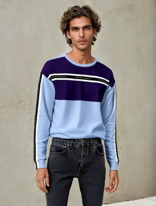 Logo Set Reel Sweatshirt - Blue Mr Photogenic