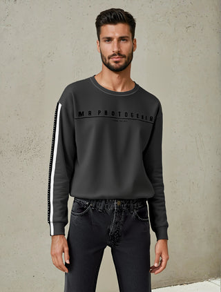 Logo Set Reel Sweatshirt - Grey Mr Photogenic