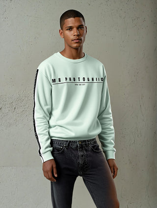 Logo Set Reel Sweatshirt - Mint Mr Photogenic