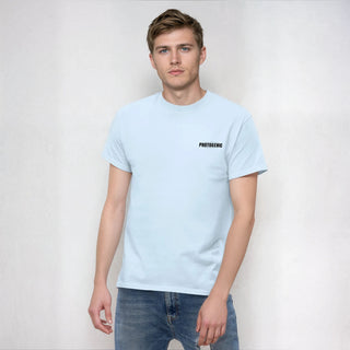 Multi Logo Mr Photogenic T-Shirt - Light Blue