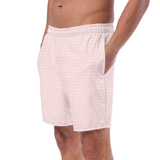 Official Logo Repeat Print Swim Shorts - Pink Mr Photogenic