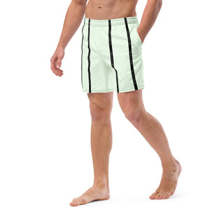 On Set Stripe Logo Shorts - Mint Mr Photogenic