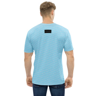 Signature Logo All Over Print T-shirt - French Blue Mr Photogenic