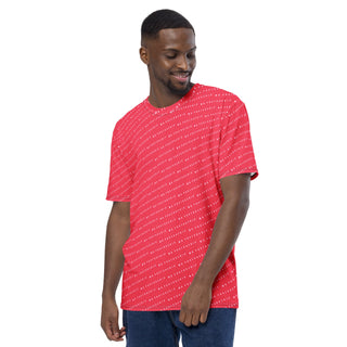 Signature Logo All Over Print T-shirt - Hot Coral Mr Photogenic