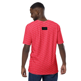 Signature Logo All Over Print T-shirt - Hot Coral Mr Photogenic