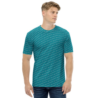 Signature Logo All Over Print T-shirt - Teal Mr Photogenic