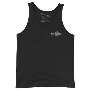 Statement Logo Brand Vest - Black Mr Photogenic