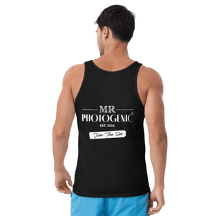 Statement Logo Brand Vest - Black Mr Photogenic