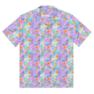 Vibing Topics Short Sleeve Shirt - Lilac Mr Photogenic