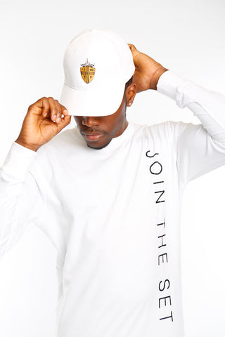 White Join The Set® Light Weight Crew Neck Sweat Mr Photogenic
