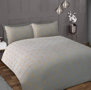 OMBRE METALLIC MARBLE GREY  DUVET SET - SINGLE