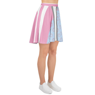 All Over Print Logo Skater Skirt - skirt