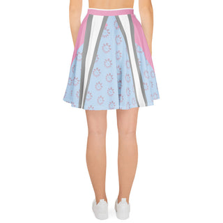 All Over Print Logo Skater Skirt - skirt
